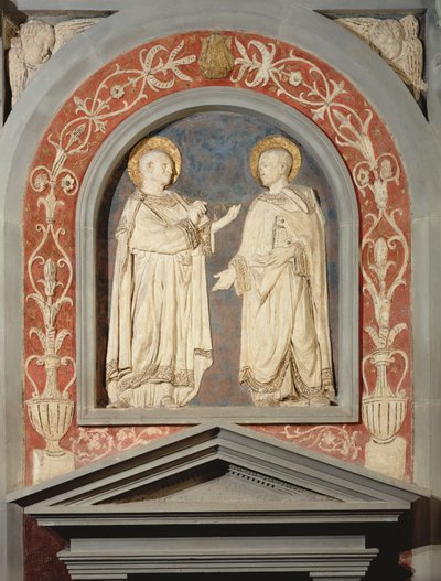 SS. Cosmo en Damian, c.1440 door Donatello